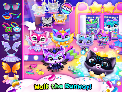 A colorful and enchanting world filled with adorable virtual pets, inviting children to explore and engage in a magical adventure.