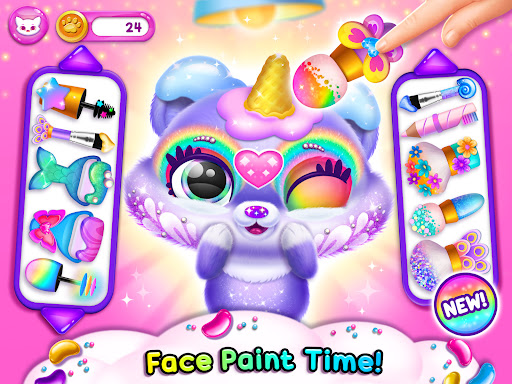 A colorful and enchanting world filled with adorable virtual pets, inviting children to explore and engage in a magical adventure.