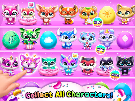 A colorful and enchanting world filled with adorable virtual pets, inviting children to explore and engage in a magical adventure.