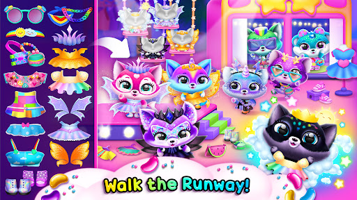 A colorful and enchanting world filled with adorable virtual pets, inviting children to explore and engage in a magical adventure.