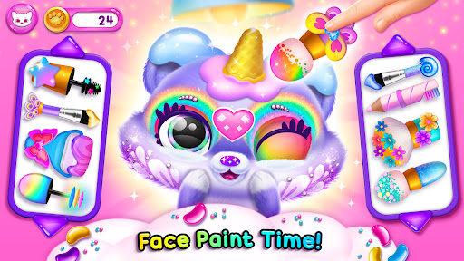 A colorful and enchanting world filled with adorable virtual pets, inviting children to explore and engage in a magical adventure.