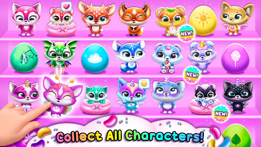 A colorful and enchanting world filled with adorable virtual pets, inviting children to explore and engage in a magical adventure.