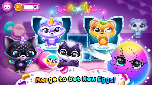 A colorful and enchanting world filled with adorable virtual pets, inviting children to explore and engage in a magical adventure.