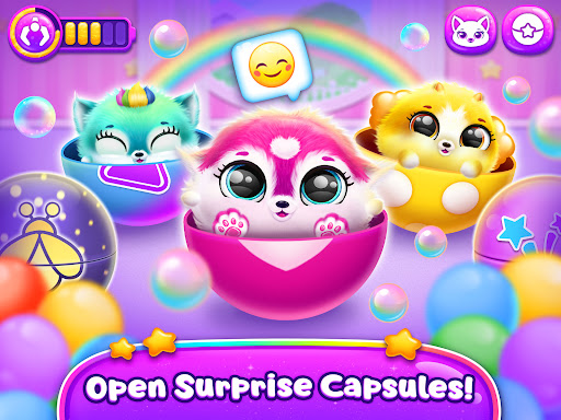 A vibrant and colorful mobile game world filled with adorable characters and engaging gameplay, sparking creativity and fun.