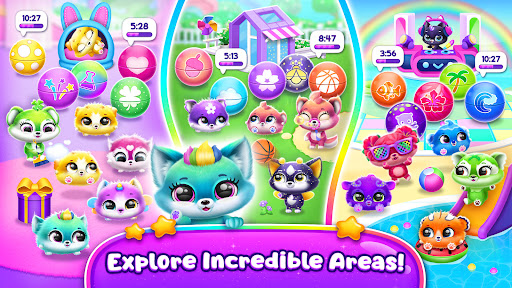 A vibrant and colorful mobile game world filled with adorable characters and engaging gameplay, sparking creativity and fun.