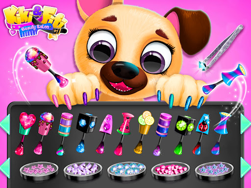 Cute and colorful pets await their beauty transformation in the Kiki & Fifi Pet Salon app, where creativity and fun meet!