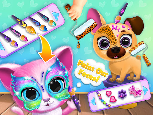 Cute and colorful pets await their beauty transformation in the Kiki & Fifi Pet Salon app, where creativity and fun meet!