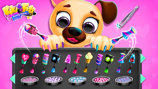 Cute and colorful pets await their beauty transformation in the Kiki & Fifi Pet Salon app, where creativity and fun meet!