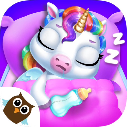 A whimsical and enchanting scene with a vibrant baby unicorn in a magical forest, capturing the essence of fantasy and adventure.