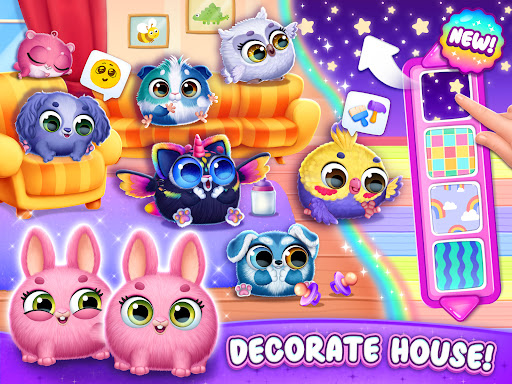 A vibrant and cheerful virtual world filled with adorable creatures, embodying joy and creativity.