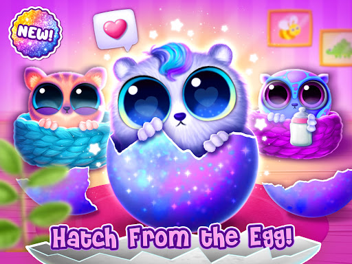 A colorful and cheerful virtual pet house filled with cute and playful Smolsies, capturing the essence of joy and creativity.