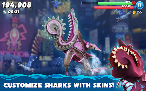 A thrilling underwater adventure where players embody a hungry shark, exploring the ocean's depths and devouring everything in their path, capturing the excitement and danger of marine life.