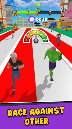 An engaging fitness journey through a fun and interactive mobile game that combines gaming with exercise.