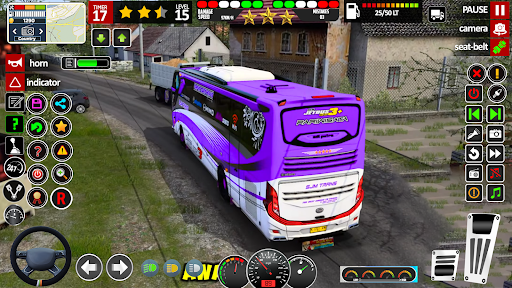 A thrilling journey of a bus driver navigating through city streets, capturing the excitement and challenges faced in a realistic bus simulator game.