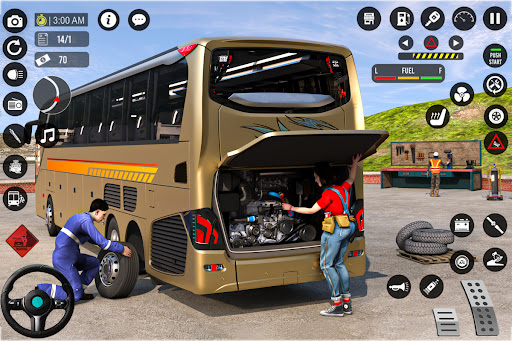 The thrill of navigating a massive bus through vibrant cities, capturing the essence of adventure and responsibility.