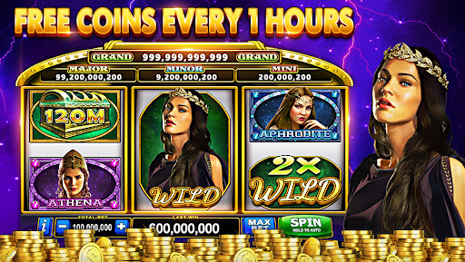 A thrilling and exciting slot machine experience capturing the essence of a bustling casino atmosphere.