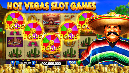 A thrilling and exciting slot machine experience capturing the essence of a bustling casino atmosphere.