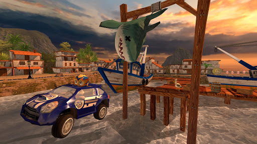 A thrilling water race with high-speed hydro jets and dynamic stunts, capturing the adrenaline and excitement of Riptide GP: Renegade.