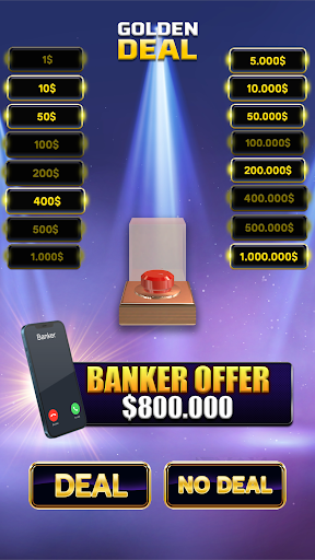 A thrilling journey into the world of millionaires with the Millionaire Golden Deal Game, brimming with excitement and strategic challenges.