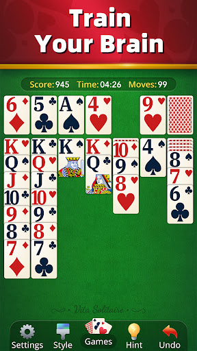 A nostalgic journey into the classic world of solitaire, evoking feelings of strategy, patience, and timeless enjoyment.