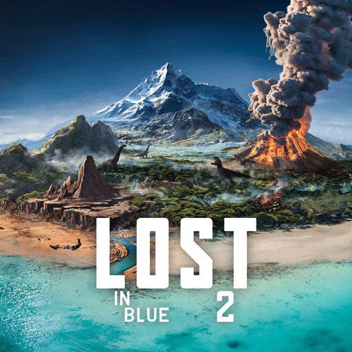 An adventurous journey of survival on a deserted island, capturing the essence of exploration and discovery in Lost in Blue.