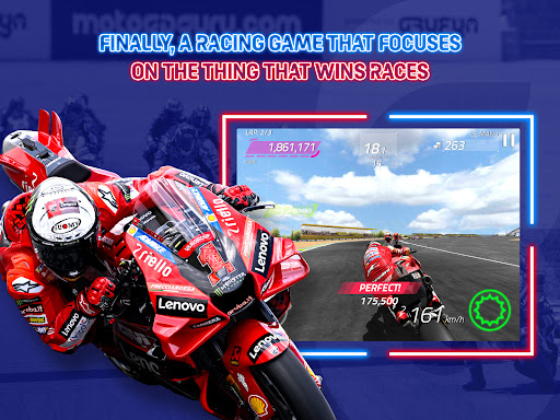 Feel the rush and excitement of high-speed MotoGP racing on your mobile device, where every turn and acceleration echoes the thrill of the track.