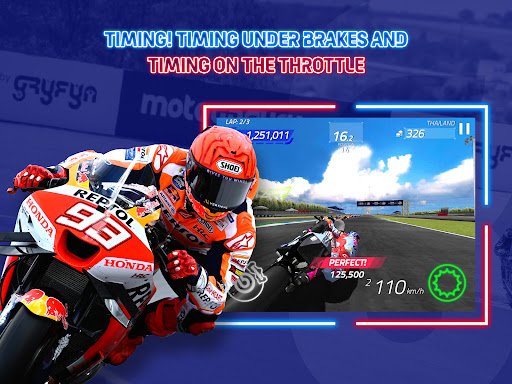 Feel the rush and excitement of high-speed MotoGP racing on your mobile device, where every turn and acceleration echoes the thrill of the track.