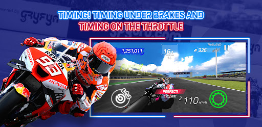 Feel the rush and excitement of high-speed MotoGP racing on your mobile device, where every turn and acceleration echoes the thrill of the track.