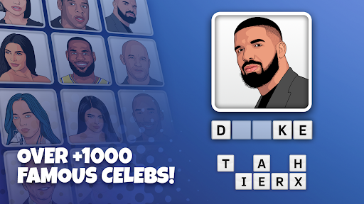 A fun and engaging representation of a celebrity quiz game, filled with excitement and challenge.