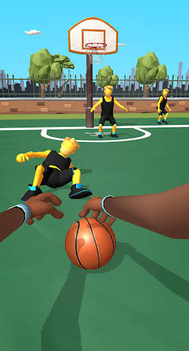 A thrilling basketball game experience on mobile, capturing the excitement and energy of the sport.