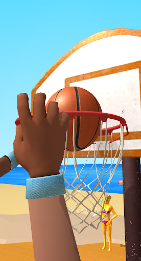 A thrilling basketball game experience on mobile, capturing the excitement and energy of the sport.