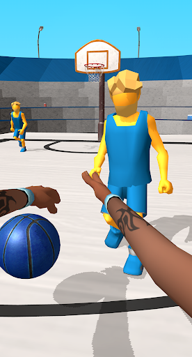 A thrilling basketball game experience on mobile, capturing the excitement and energy of the sport.