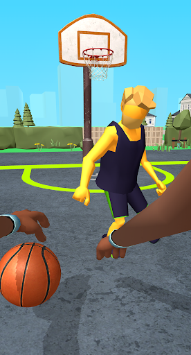 A thrilling basketball game experience on mobile, capturing the excitement and energy of the sport.