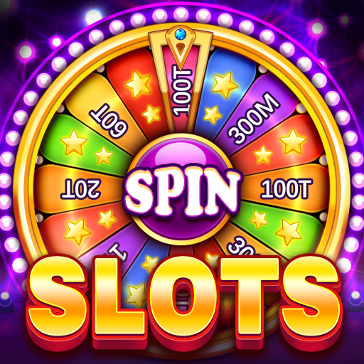 Exciting and vibrant casino slot machine scene with colorful reels and bright lights, conveying a sense of thrill and anticipation.