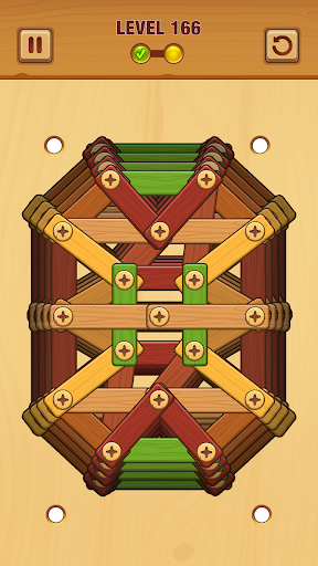 A captivating and challenging brain teaser, the Wood Puzzle Game draws players into its world of nuts and bolts, offering both simplicity and strategic complexity.