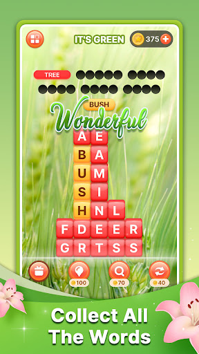 A calming and engaging word puzzle game experience, offering relaxation and mental stimulation.