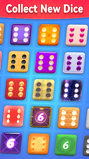 A pair of dice rolling on a vibrant game board, representing excitement and the thrill of strategy in Yatzy Classic Dice Game.