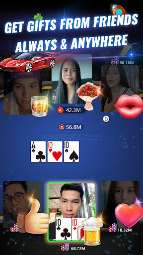 A vibrant and exciting illustration of a poker game in progress, capturing the thrill and camaraderie of online poker.