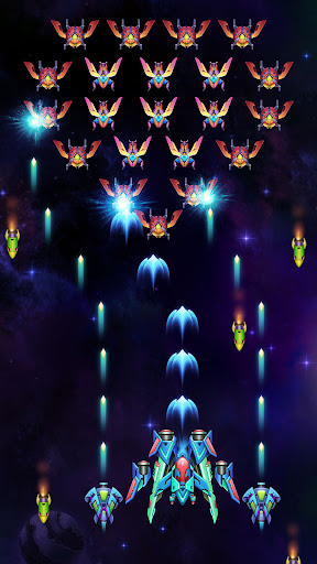 An epic space battle against alien invaders, evoking a sense of adventure and heroism.