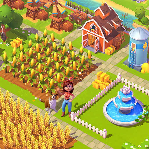 A whimsical farm scene filled with colorful crops and happy animals, evoking a sense of joy and adventure.