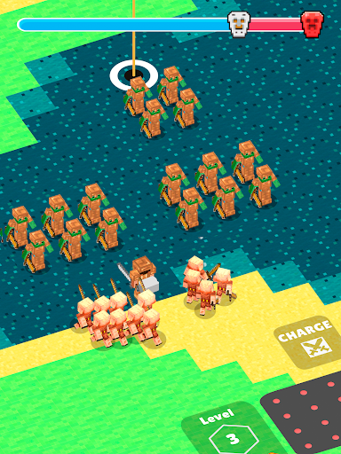 A thrilling battlefield scene from Craft Army Commander, depicting strategic warfare and teamwork.