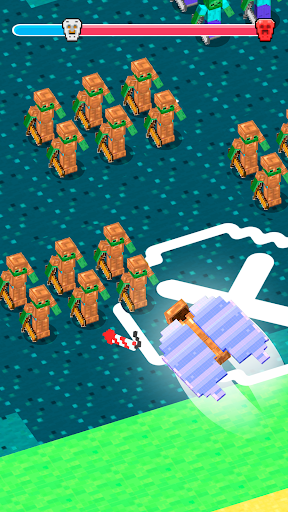 A thrilling battlefield scene from Craft Army Commander, depicting strategic warfare and teamwork.