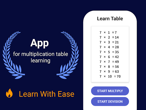 A child joyfully engaging with an educational app on a tablet, symbolizing the blend of learning and fun in mastering multiplication.