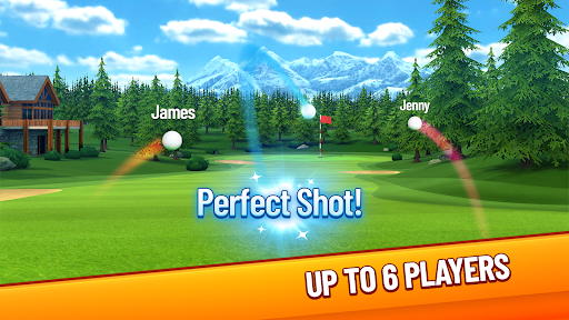 A golfer poised to make a perfect swing, capturing the excitement and challenge of Golf Strike.