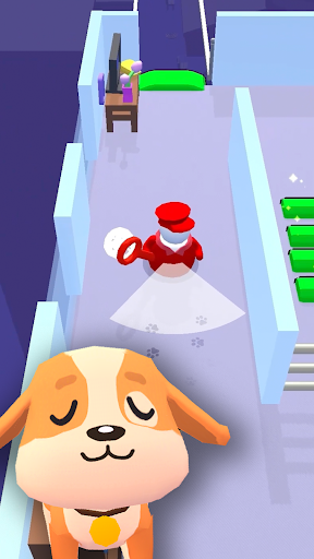 A playful dog navigating through a puzzling maze, symbolizing the adventure and challenges of the Dog Escape Puzzle game.