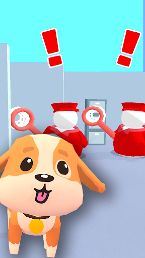 A playful dog navigating through a puzzling maze, symbolizing the adventure and challenges of the Dog Escape Puzzle game.