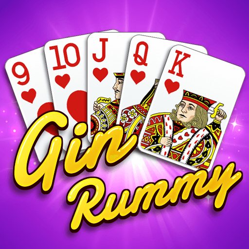 A group of friends excitedly playing Gin Rummy Plus, showcasing the thrill and camaraderie of the classic card game.