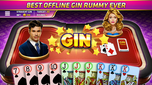 A group of friends excitedly playing Gin Rummy Plus, showcasing the thrill and camaraderie of the classic card game.