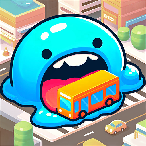 A colorful and creative depiction of virtual slime play, evoking a sense of fun and relaxation.