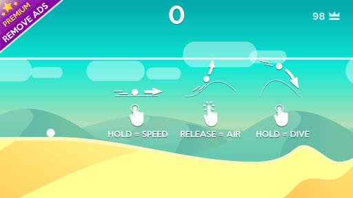 A thrilling and adventurous mobile game experience on sandy dunes, capturing the essence of speed and balance.